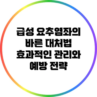 급성 요추염좌의 바른 대처법: 효과적인 관리와 예방 전략